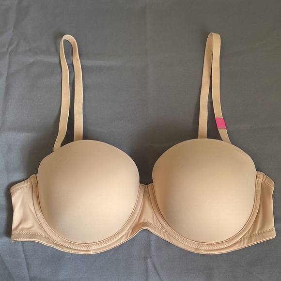 NWT Pink by Victoria’s Secret Where Everywhere Multi-Way Push-Up Cream 36C - Picture 2 of 13